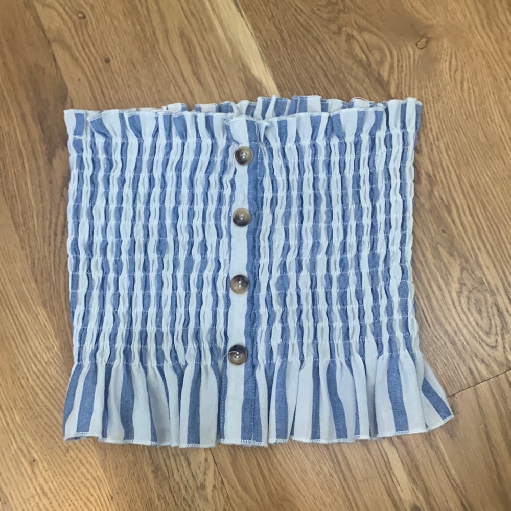 Linen tube top
